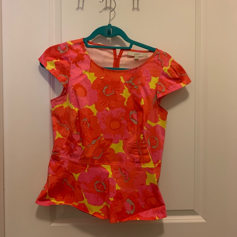 Peplum floral Top from Anne Taylor Loft